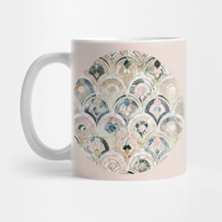 Art Deco Marble Tiles in Soft Pastels Mug